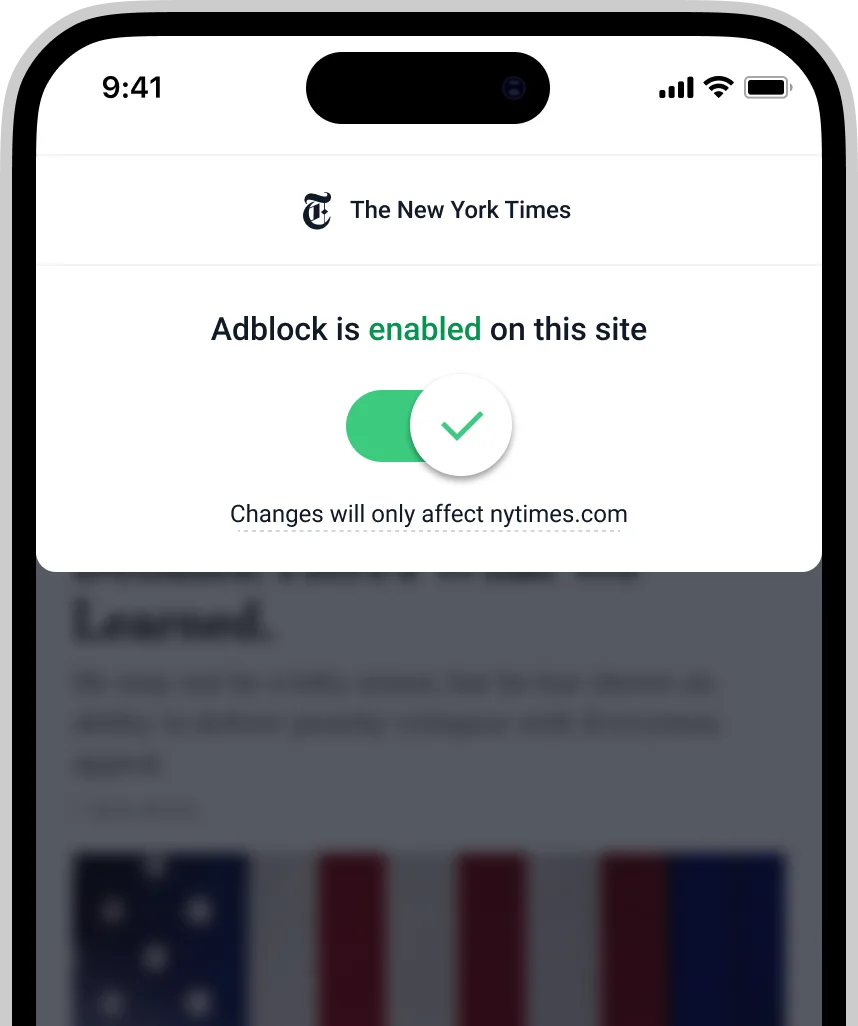 Pie Adblock for Mobile Safari